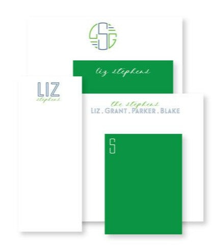 Luxe Set of Notepads - Green