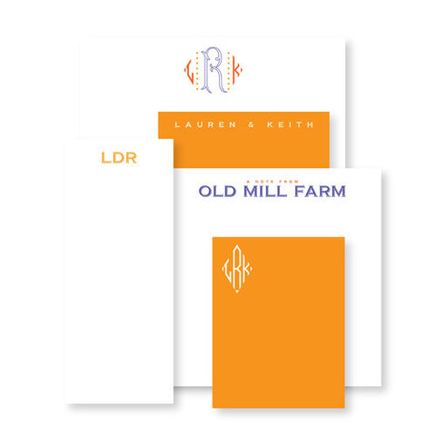 Luxe Set of Notepads - Orange