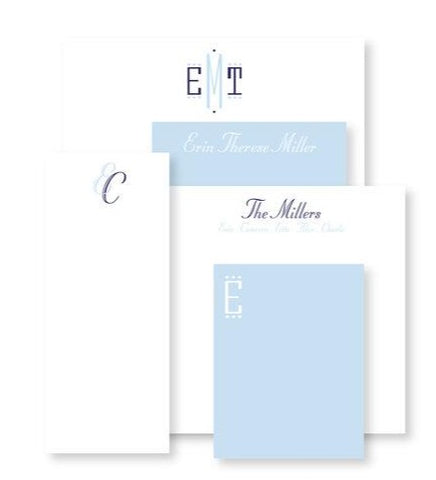 Luxe Set of Notepads - Cornflower