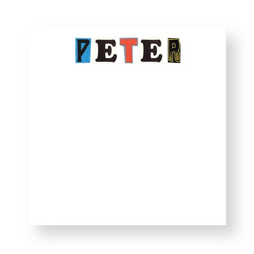 Notepad Magazine Cutout Letters