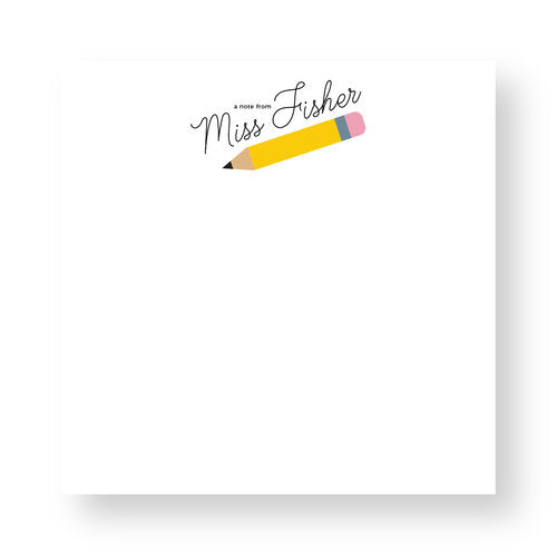 Notepad A Note From Teacher NP-111