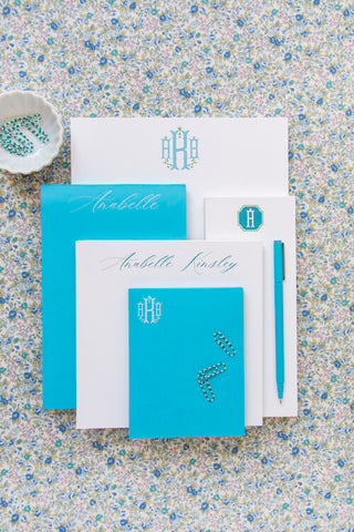 Luxe Set of Notepads - Teal