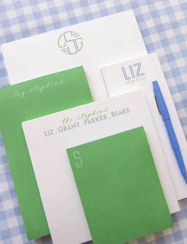 Luxe Set of Notepads - Green