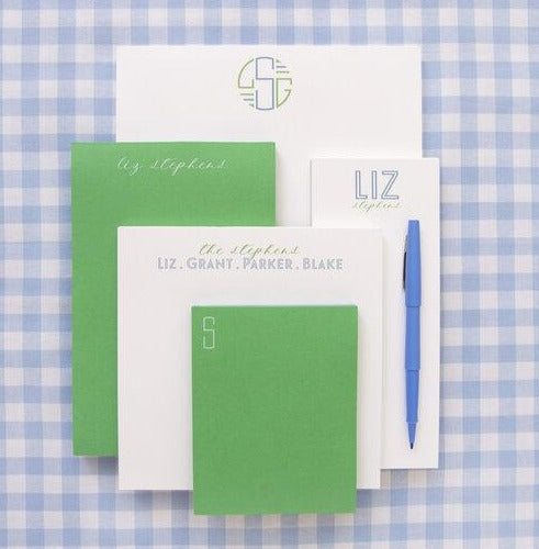 Luxe Set of Notepads - Green