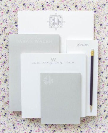 Luxe Set of Notepads - Grey