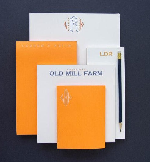 Luxe Set of Notepads - Orange