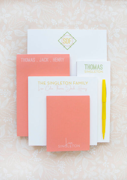 Luxe Set of Notepads - Peach