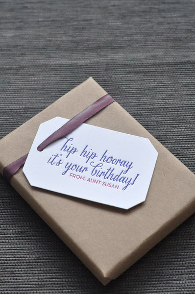 Letterpress Tag - T26