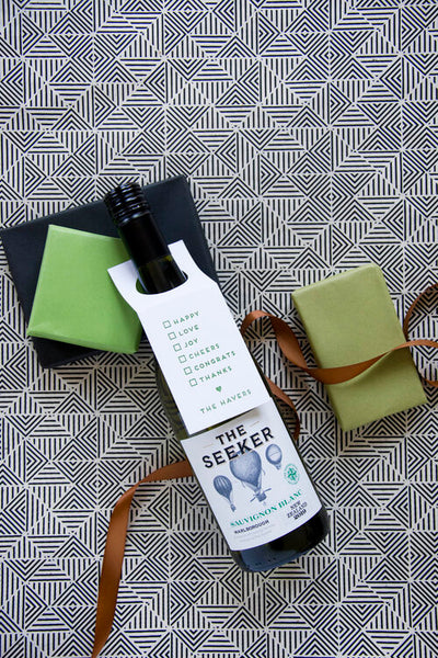 Letterpress Wine Tag - W250