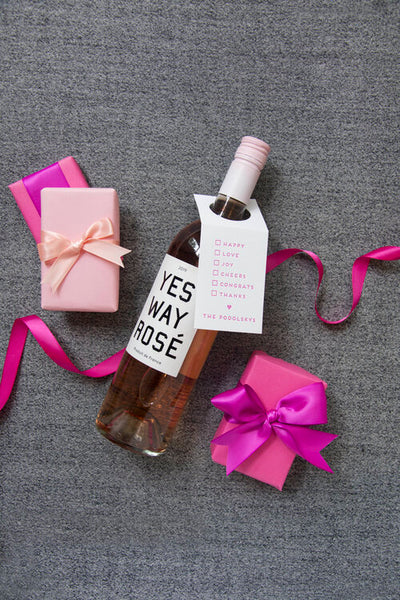 Letterpress Wine Tag - W250