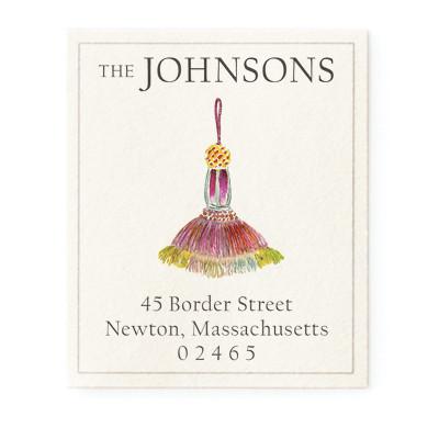 Return Address Label - Royal Tassel