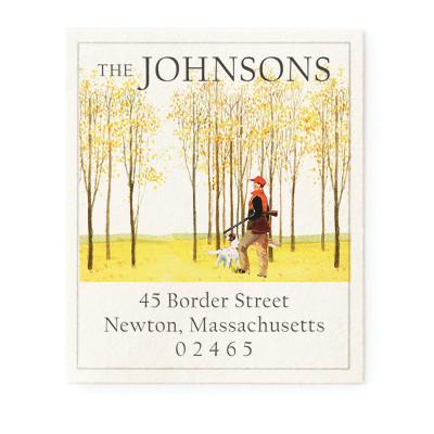 Return Address Label - Autumn Field