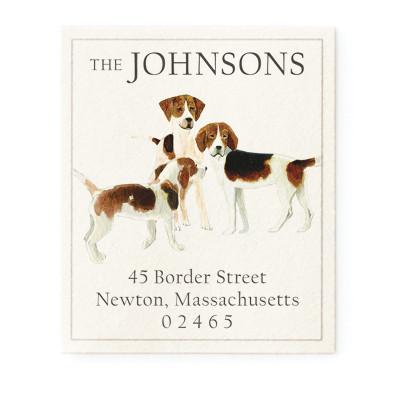 Return Address Label - Three Beagles