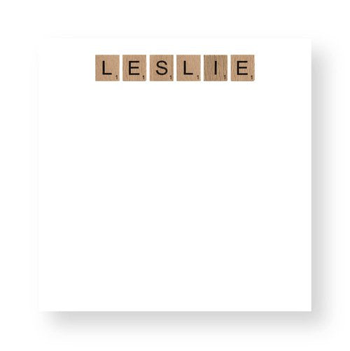 Notepad Scrabble Letters