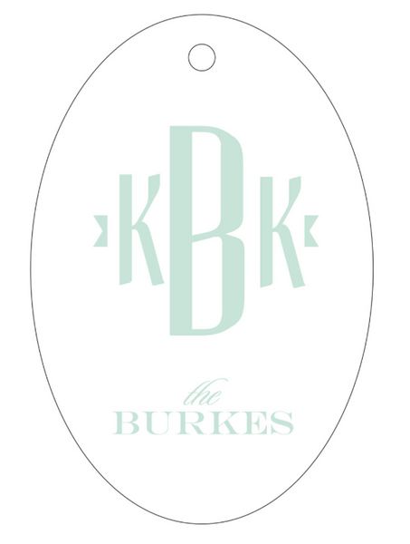 Letterpress Tag - T1 Monogram