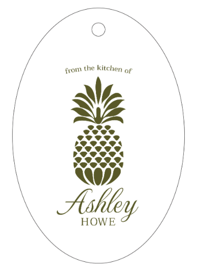 Letterpress Tag - T3 Pineapple From the Kitchen Of