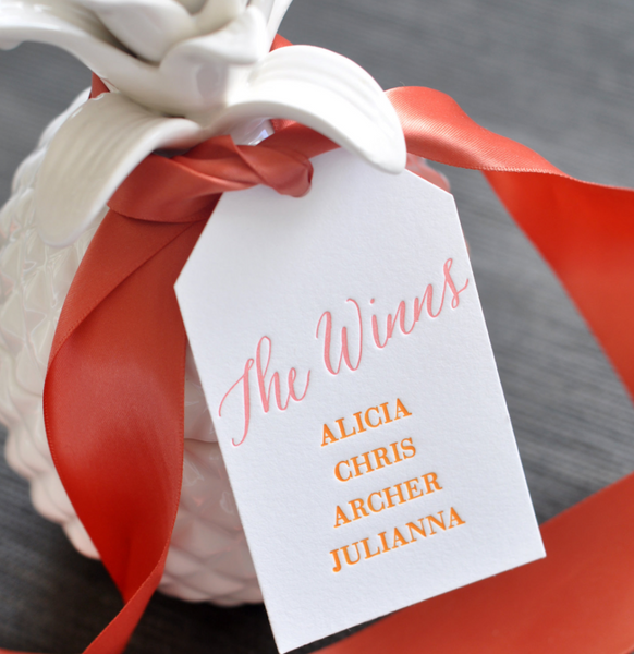Letterpress Tag - T21