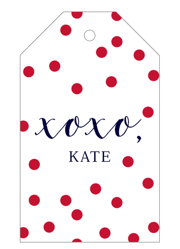Letterpress Tag - T7 Dots