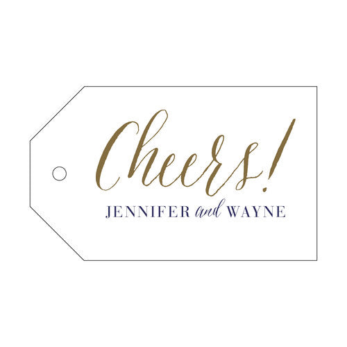 Letterpress Tag - T10 Cheers!