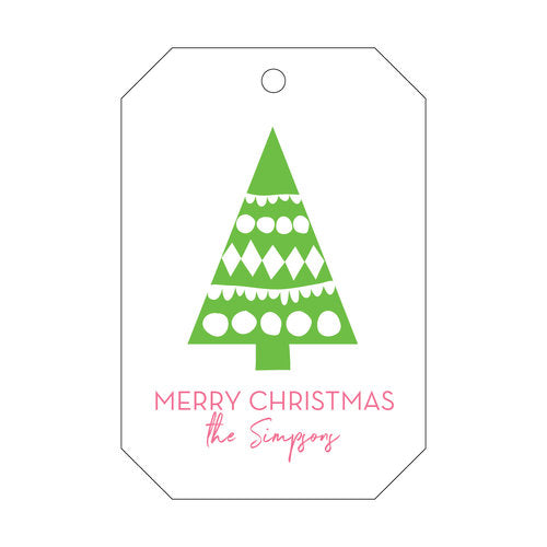 Letterpress Tag Holiday- T165