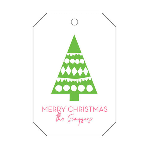 Letterpress Tag Holiday- T165