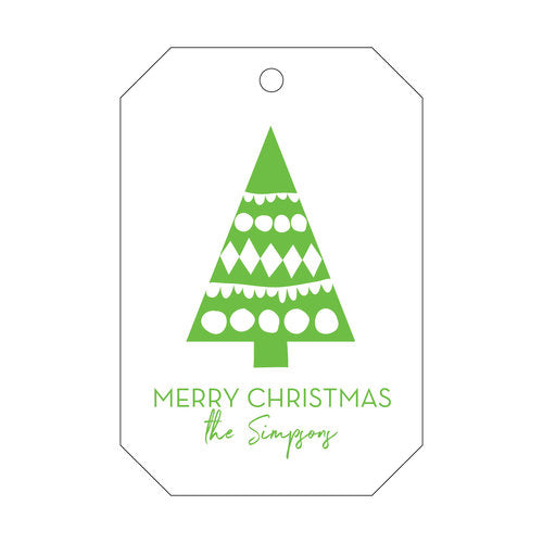 Letterpress Tag Holiday- T165
