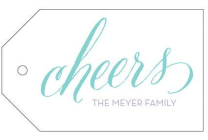 Letterpress Tag - T28 cheers