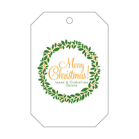 Letterpress Tag Holiday- T67