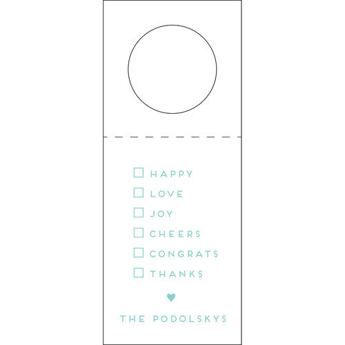 Letterpress Wine Tag - W250