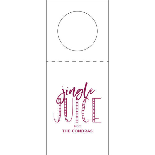 Letterpress Wine Tag - W404