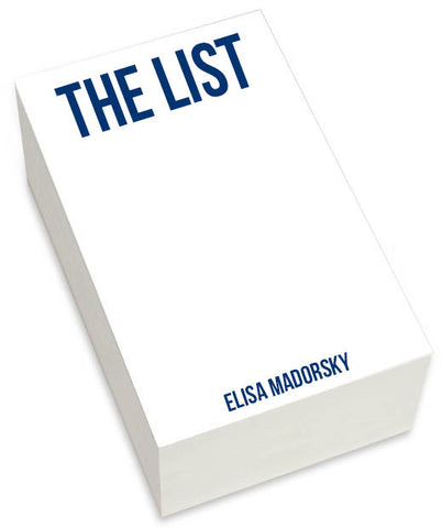 Chunky Notepad - The List