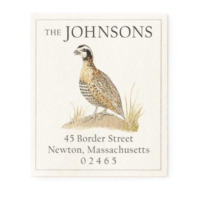 Return Address Label - Bobwhite Quail