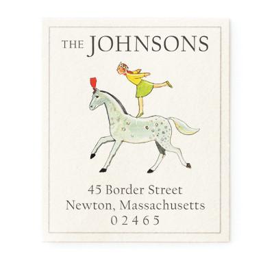 Return Address Label - Circus Girl