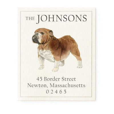Return Address Label - English Bulldog
