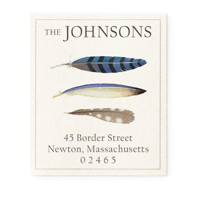 Return Address Label - Feathers