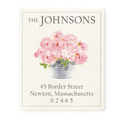 Return Address Label - Happiness is Pink