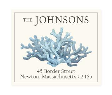 Return Address Label - Light Blue