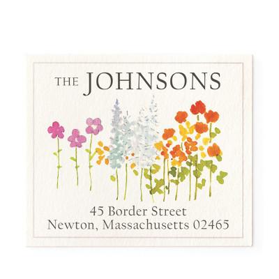 Return Address Label - Meadow Flowers