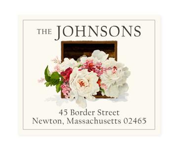 Return Address Label - Peony Box