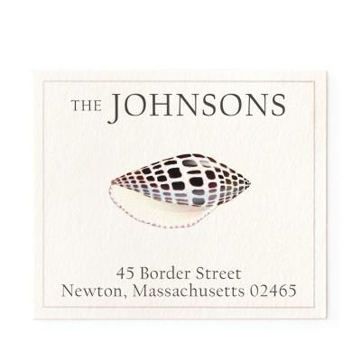 Return Address Label - Spotted Shell