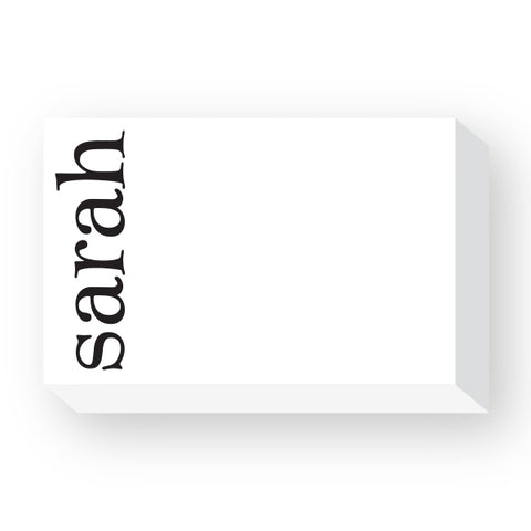 Notepad - Big and Bold  With Name