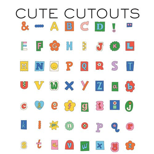 Notepad Cute Cutout Letters