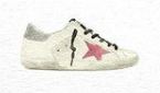 Lucite Holder with Notes - Golden Goose Sneaker
