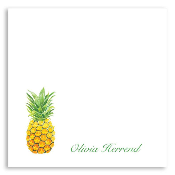 Lucite Holder with Notes - Pineapple