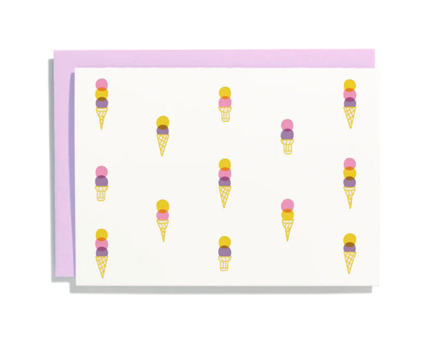 Letterpress Notes Box Set Ice Cream