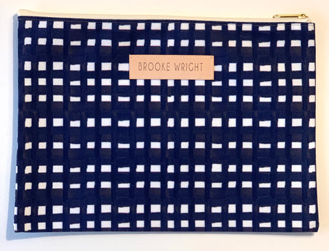 Brooke Wright Designs Clutch - Navy Gingham