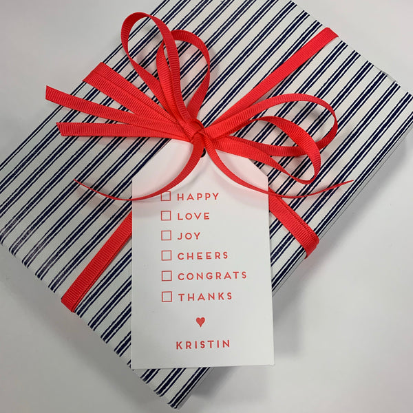 Letterpress Tag - T250