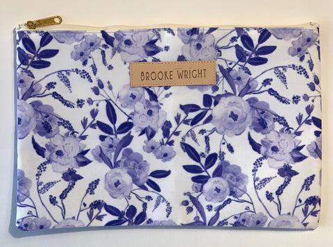 Brooke Wright Designs Clutch -Blue Floral