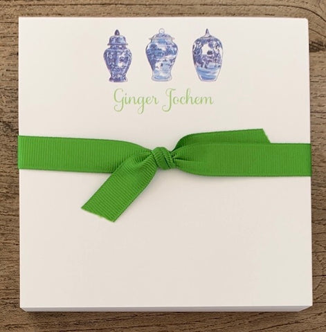 Chubbie Notepad Ginger Jars Personalized