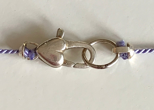 Necklace Floating Crystals - Lilac and Purple
